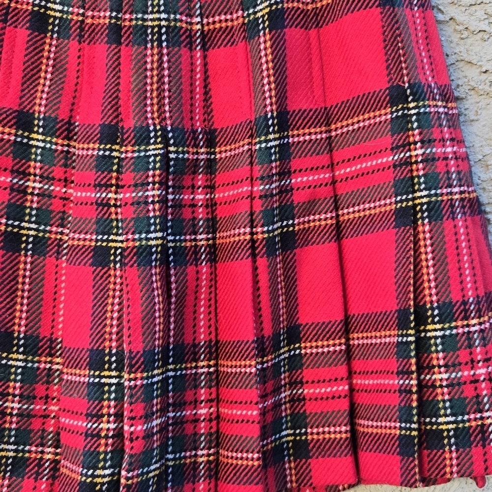 Dolce & Gabbana Plaid Pleated Mini Skirt Y2K - Picture 4 of 11